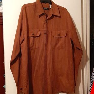 Light weight suede shirt